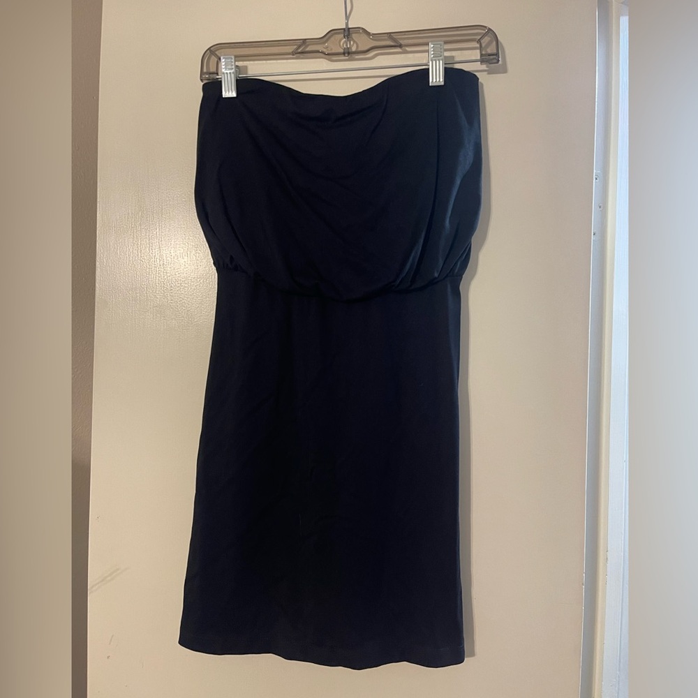 Susana Monaco Black Strapless Mini Dress